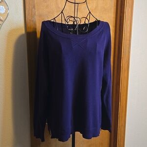 united states sweaters Women's Purple Boatneck Sweater